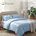Fricate™ Serene Slumber Collection – The "Cloud 9" Stonewashed Cotton Percale Duvet Cover Set